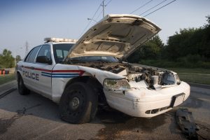 Police car accident